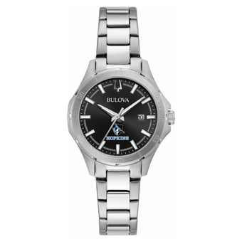 Women's Bulova Black Johns Hopkins Blue Jays Stainless Steel Sport Classic Watch