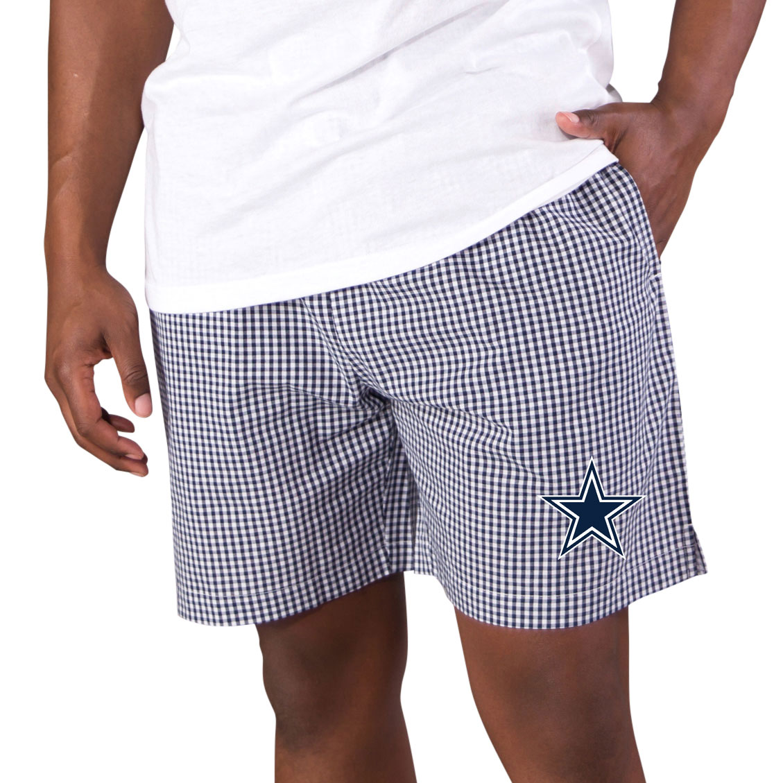 Men's Concepts Sport Navy Dallas Cowboys Tradition Woven Jam Shorts