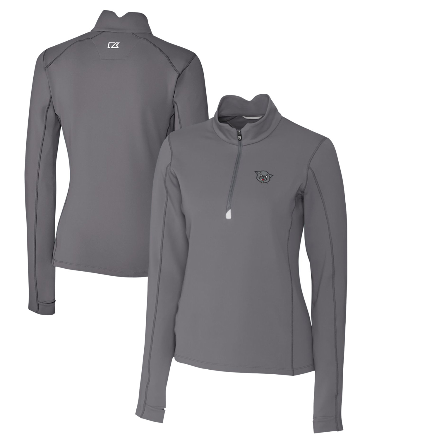 Women's Cutter & Buck Steel Cincinnati Bearcats Traverse Stretch Quarter-Zip Pullover Top