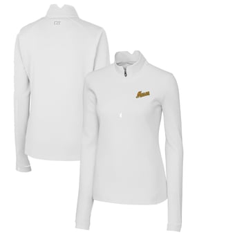 Women's Cutter & Buck George Mason Patriots Traverse Stretch Quarter-Zip Pullover Top
