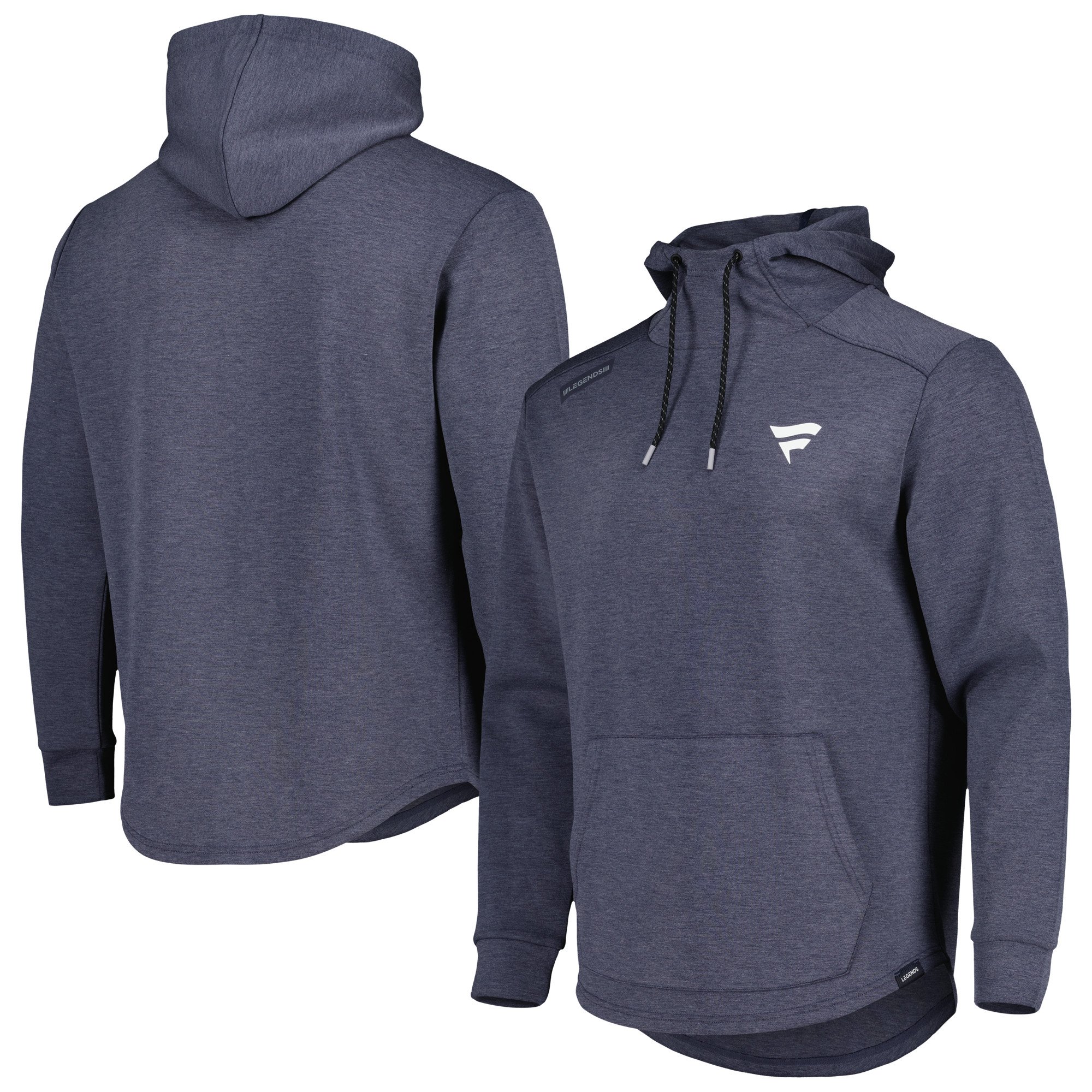 Felpa con cappuccio pullover tri-blend LEGENDS Heather Navy Fanatics Corporate Hawthorne Tech da uomo