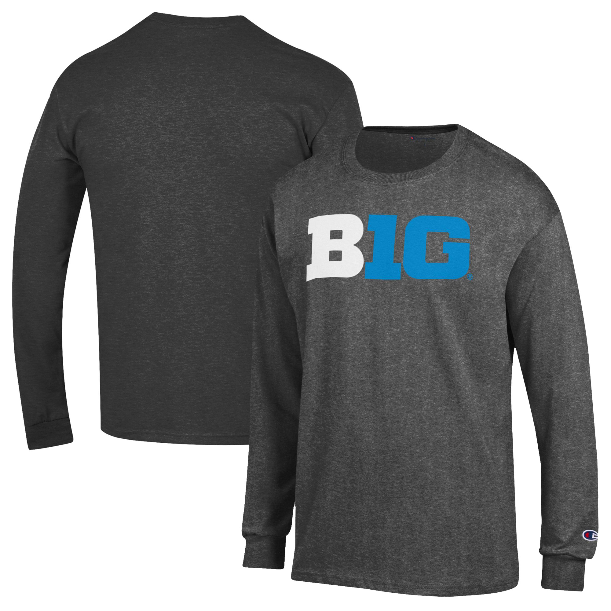 Men’s Champion Gray Big Ten Gear Conference Long Sleeve T-Shirt Men’s Champion Gray Big Ten Gear Conference Long Sleeve T-Shirt