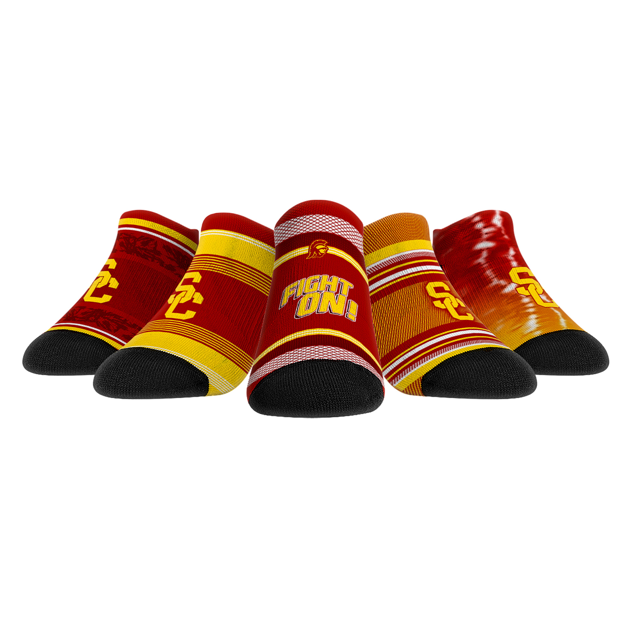 Unisex Rock Em   USC Trojans Super Fan Five-Pack Low-Cut Socks Set
