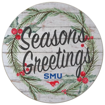 SMU Mustangs 20'' x 20'' Season's Greetings Circle