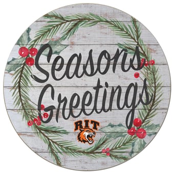 Rochester Institute of Technology Tigers 20'' x 20'' Season's Greetings Circle