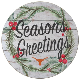 Texas Longhorns 20'' x 20'' Season's Greetings Circle