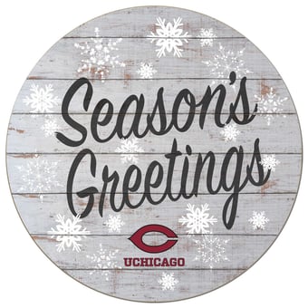 UChicago Maroons 20'' x 20'' Season's Greetings Circle