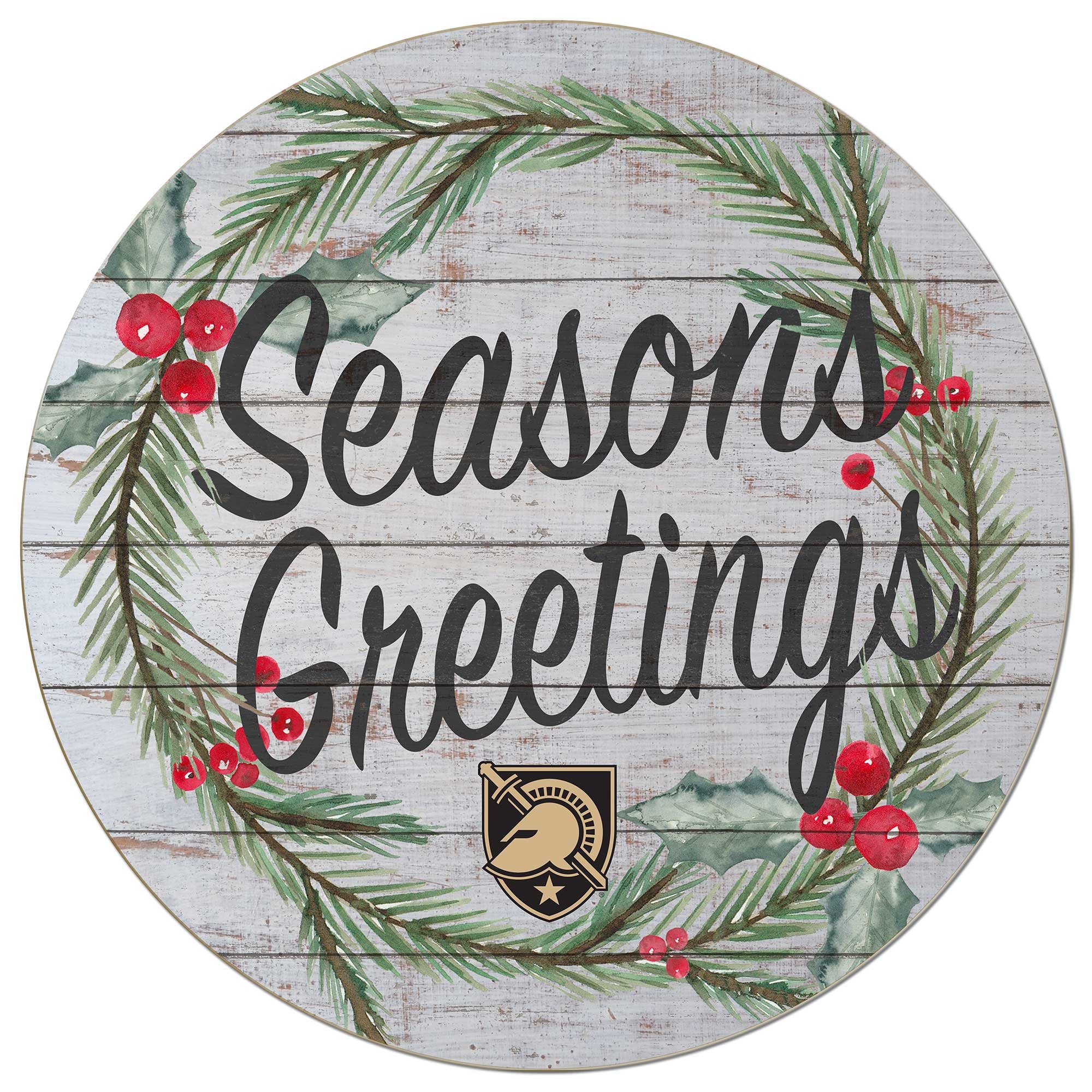 Army Black Knights 20'' x 20'' Season's Greetings Circle