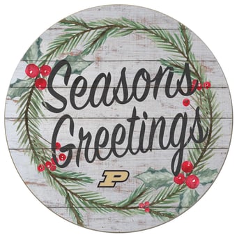 Purdue Boilermakers 20'' x 20'' Season's Greetings Circle