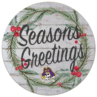 ECU Pirates 20'' x 20'' Season's Greetings Circle
