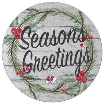 Fresno State Bulldogs 20'' x 20'' Season's Greetings Circle
