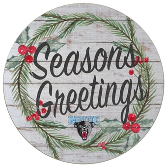 Maine Black Bears 20'' x 20'' Season's Greetings Circle