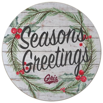 Montana Grizzlies 20'' x 20'' Season's Greetings Circle