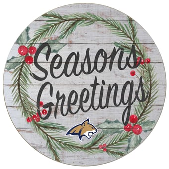 Montana State Bobcats 20'' x 20'' Season's Greetings Circle