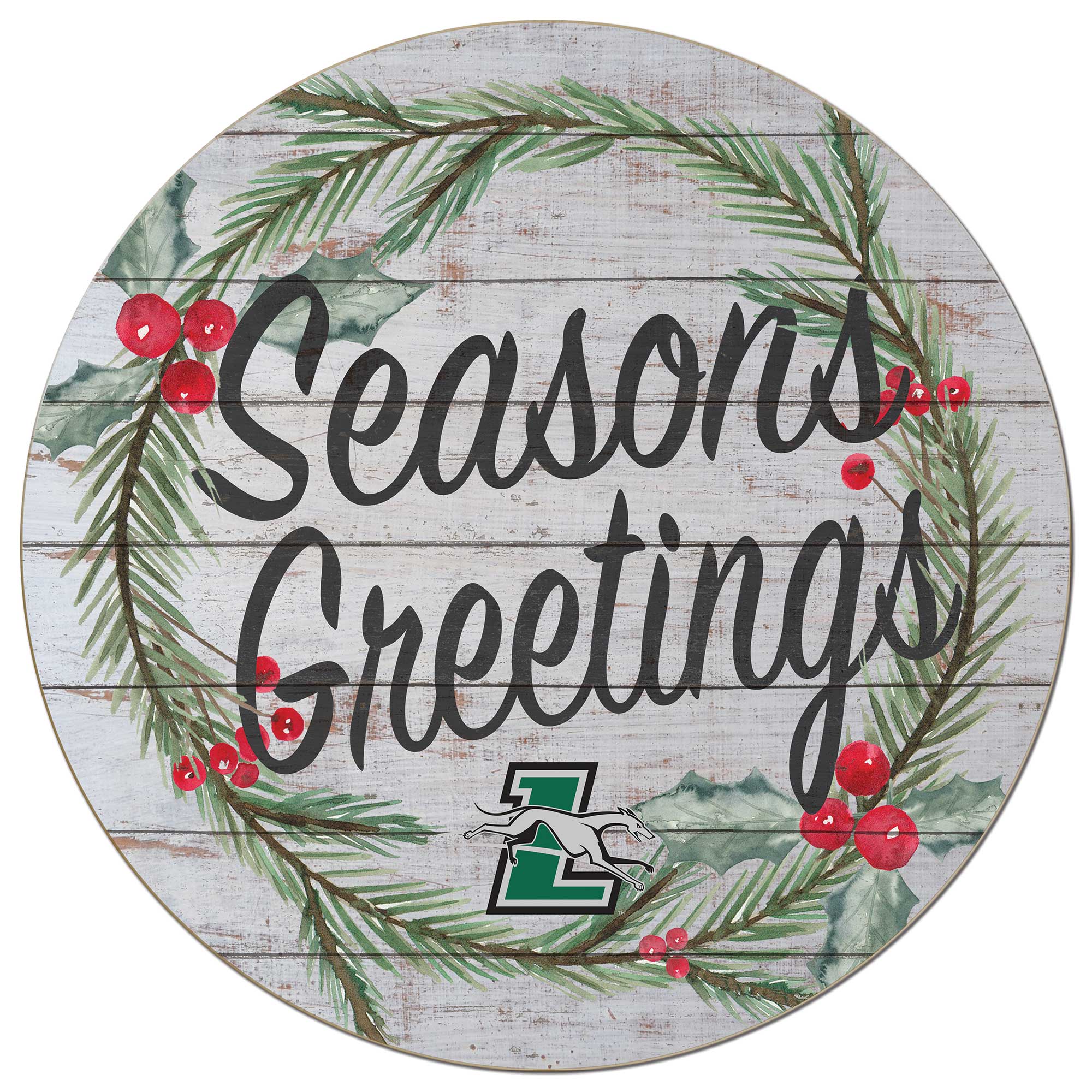 Loyola Greyhounds 20'' x 20'' Season's Greetings Circle
