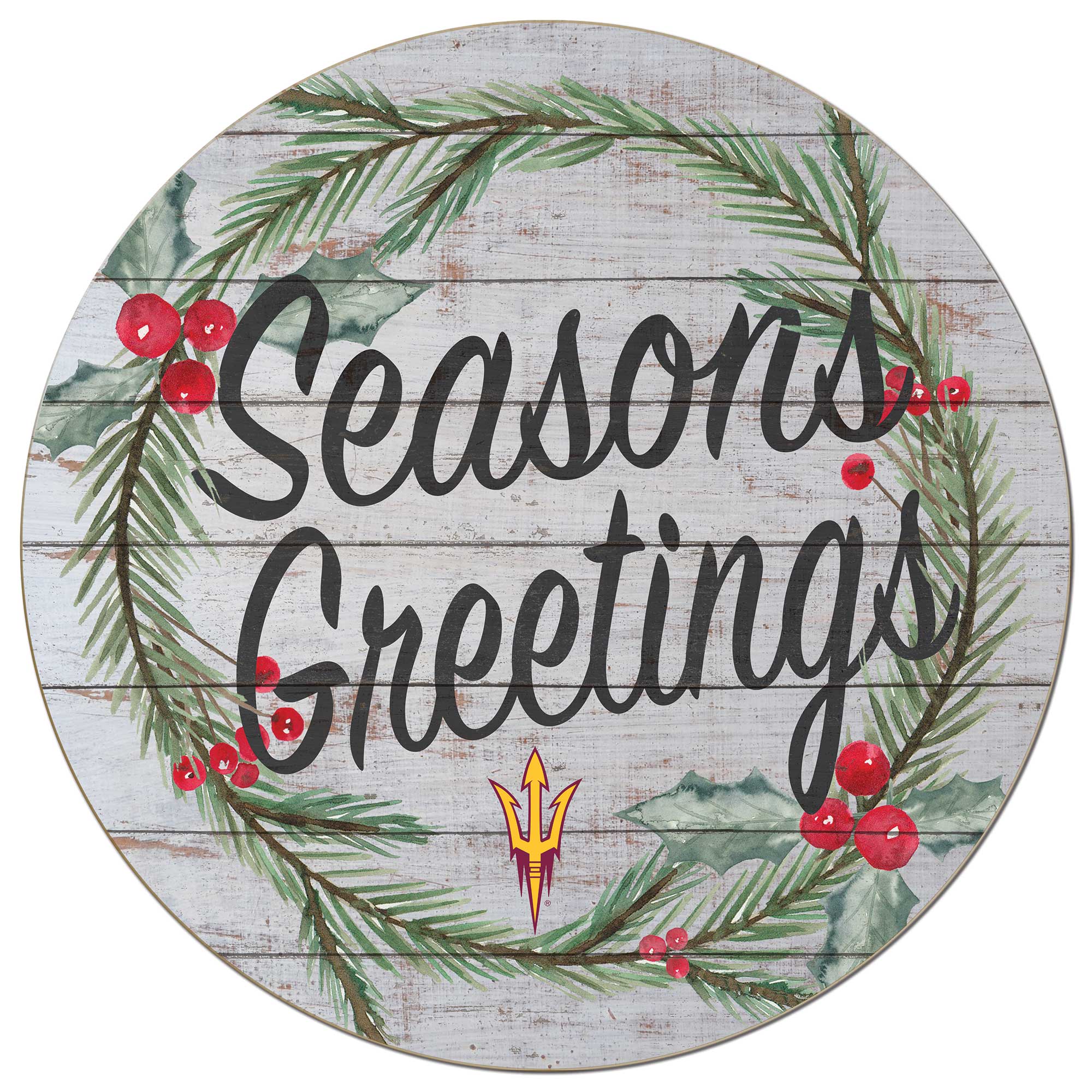 Arizona State Sun Devils 20'' x 20'' Season's Greetings Circle