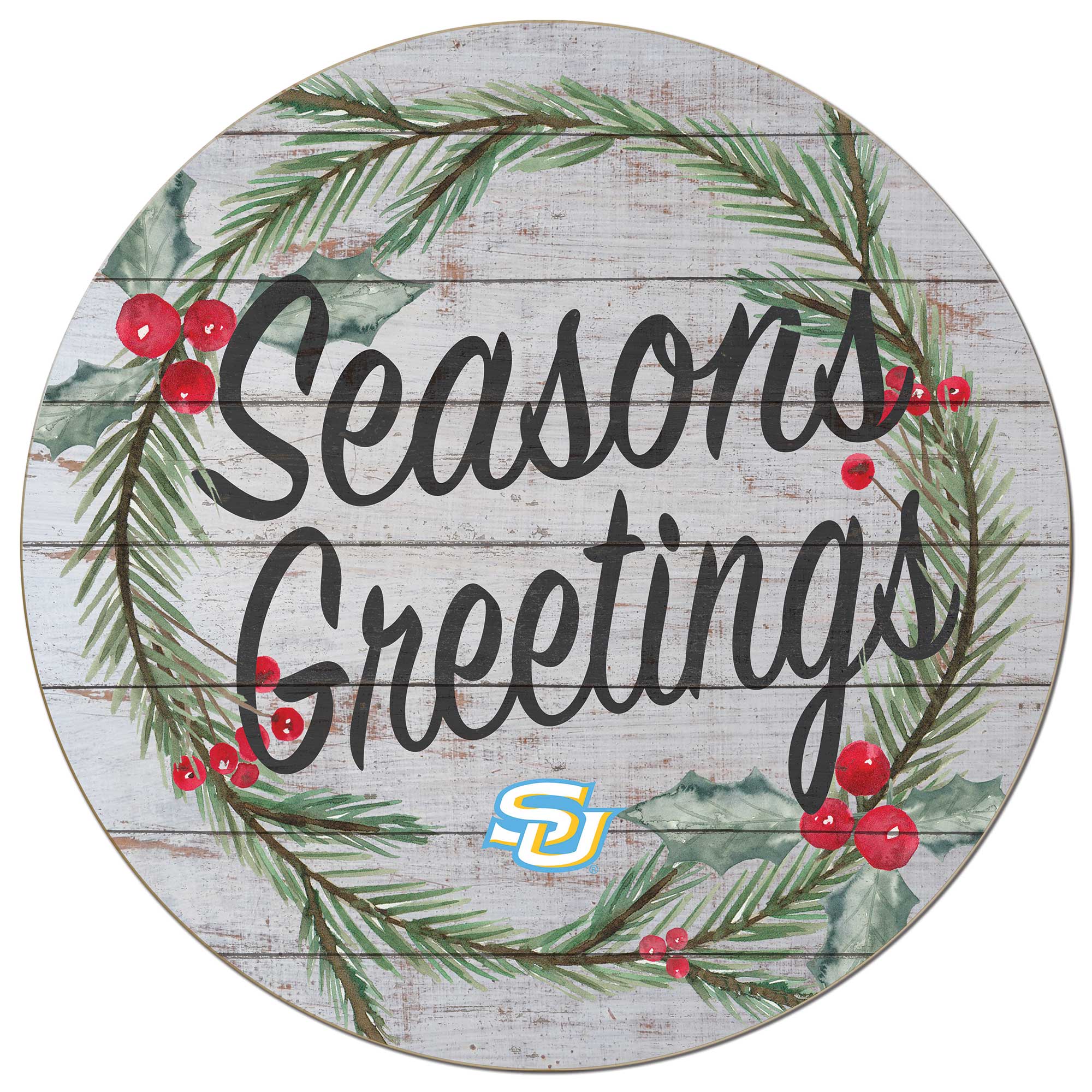 Southern University Jaguars 20'' x 20'' Season's Greetings Circle