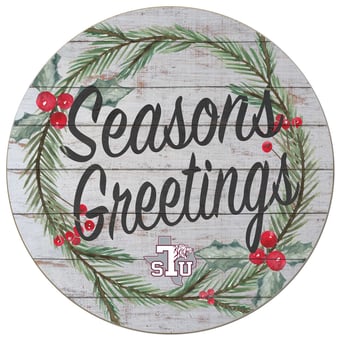 Texas Southern Tigers 20'' x 20'' Season's Greetings Circle