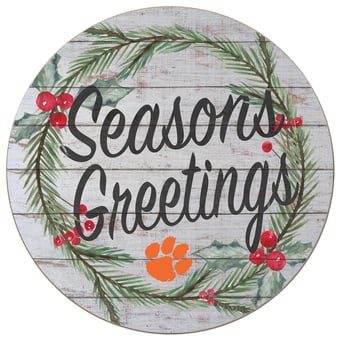 Clemson Tigers 20'' x 20'' Season's Greetings Circle