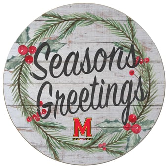 Maryland Terrapins 20'' x 20'' Season's Greetings Circle