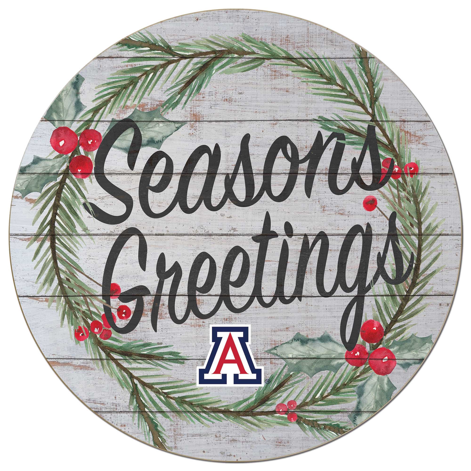 Arizona Wildcats 20'' x 20'' Season's Greetings Circle