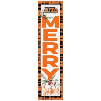 Rochester Institute of Technology Tigers 12'' x 48'' Outdoor Christmas Leaner