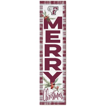 Fordham Rams 12'' x 48'' Outdoor Christmas Leaner