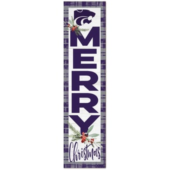 Kansas State Wildcats 12'' x 48'' Outdoor Christmas Leaner