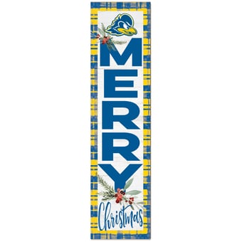 Delaware Fightin' Blue Hens 12'' x 48'' Outdoor Christmas Leaner