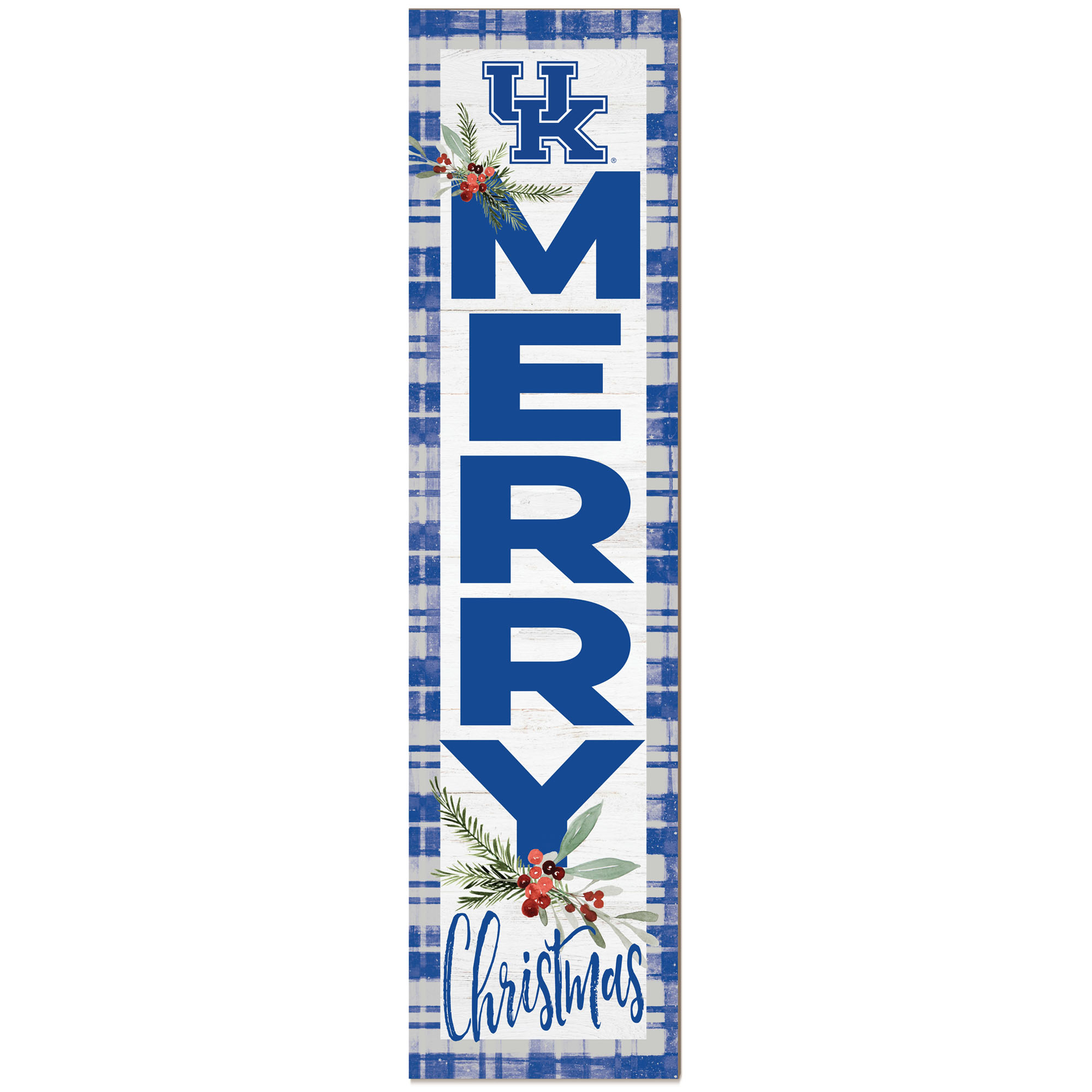 Kentucky Wildcats 12'' x 48'' Outdoor Christmas Leaner