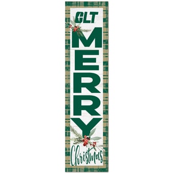 Charlotte 49ers 12'' x 48'' Outdoor Christmas Leaner
