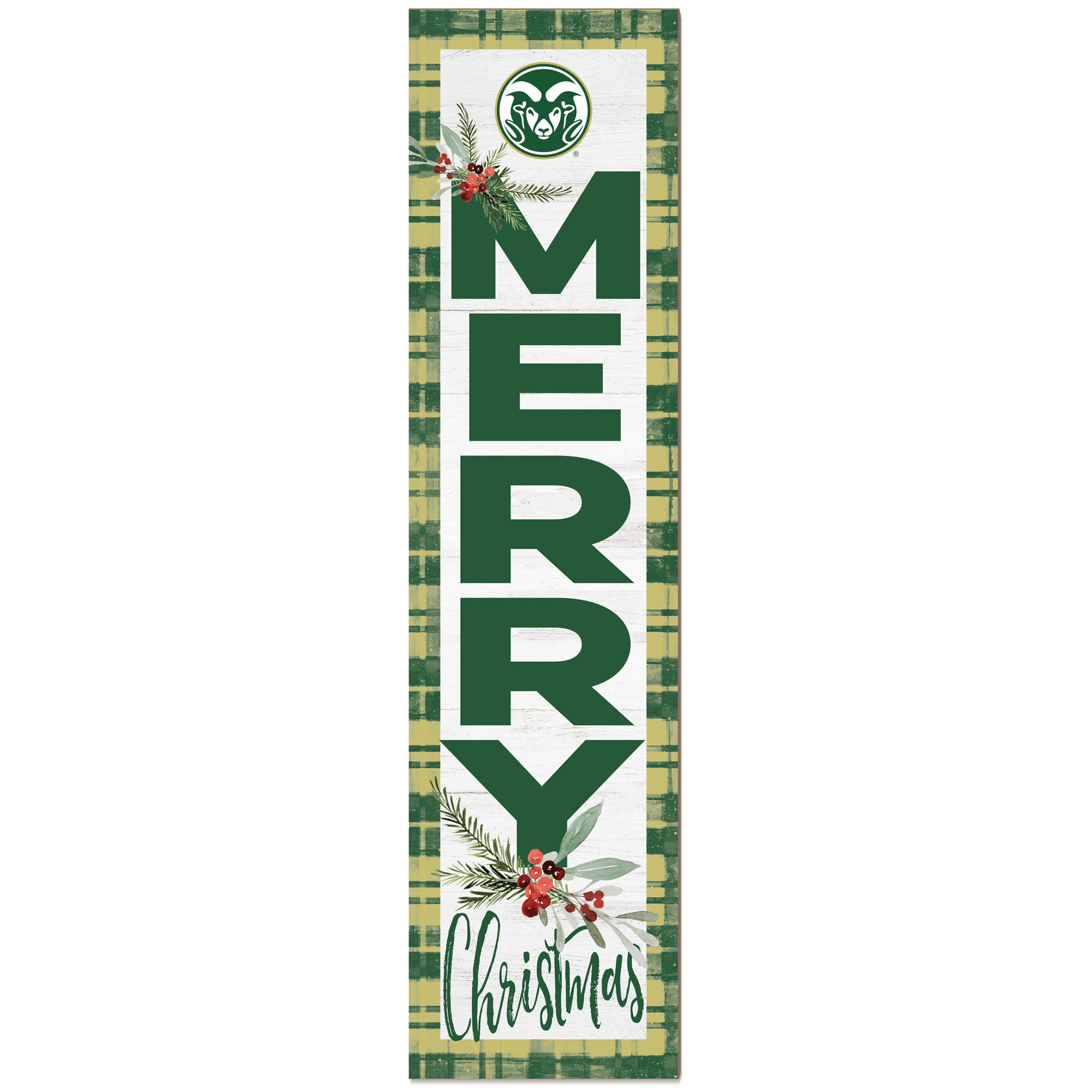 Colorado State Rams 12'' x 48'' Outdoor Christmas Leaner