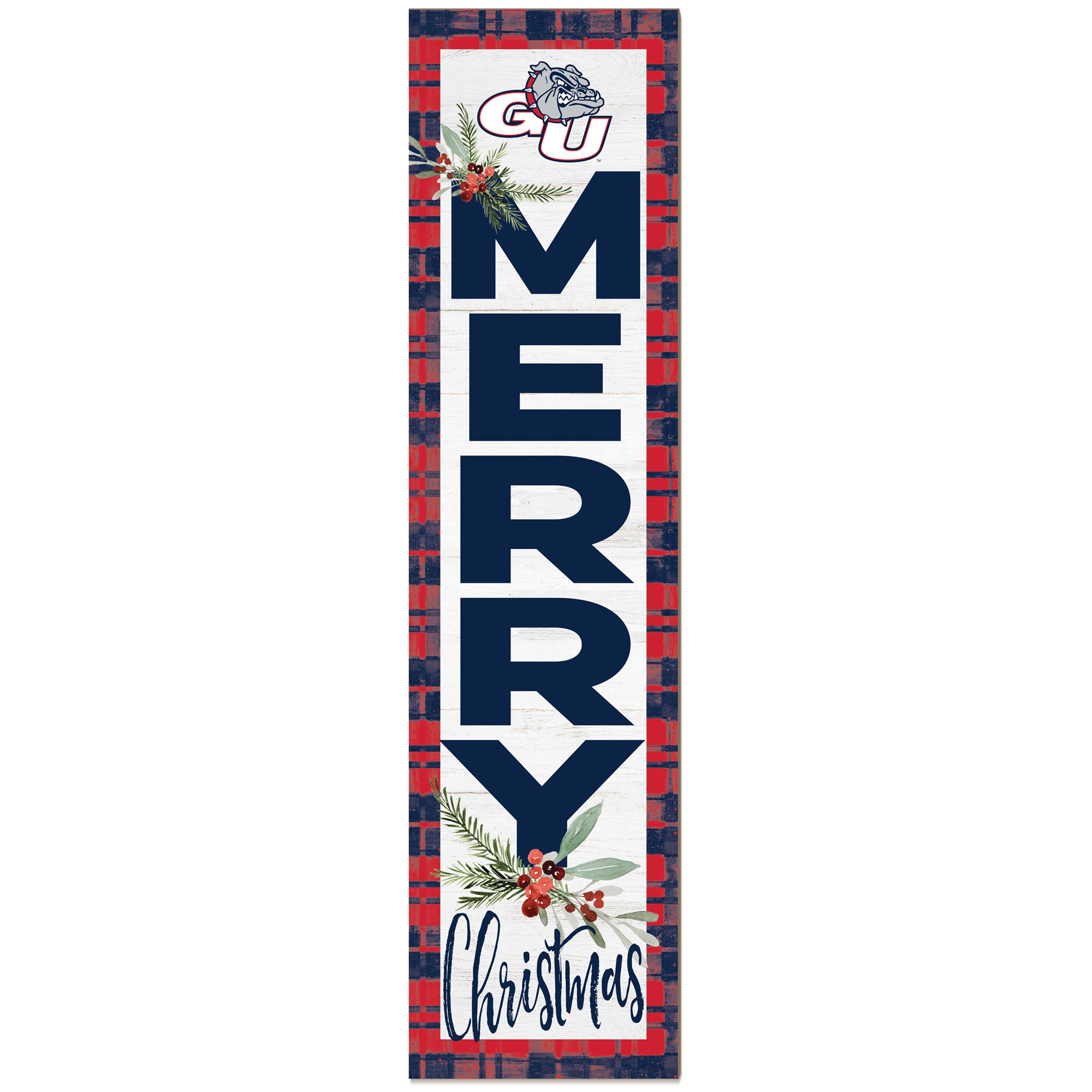 Gonzaga Bulldogs 12'' x 48'' Outdoor Christmas Leaner