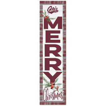 Montana Grizzlies 12'' x 48'' Outdoor Christmas Leaner