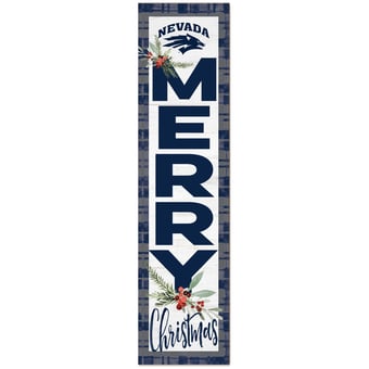Nevada Wolf Pack 12'' x 48'' Outdoor Christmas Leaner