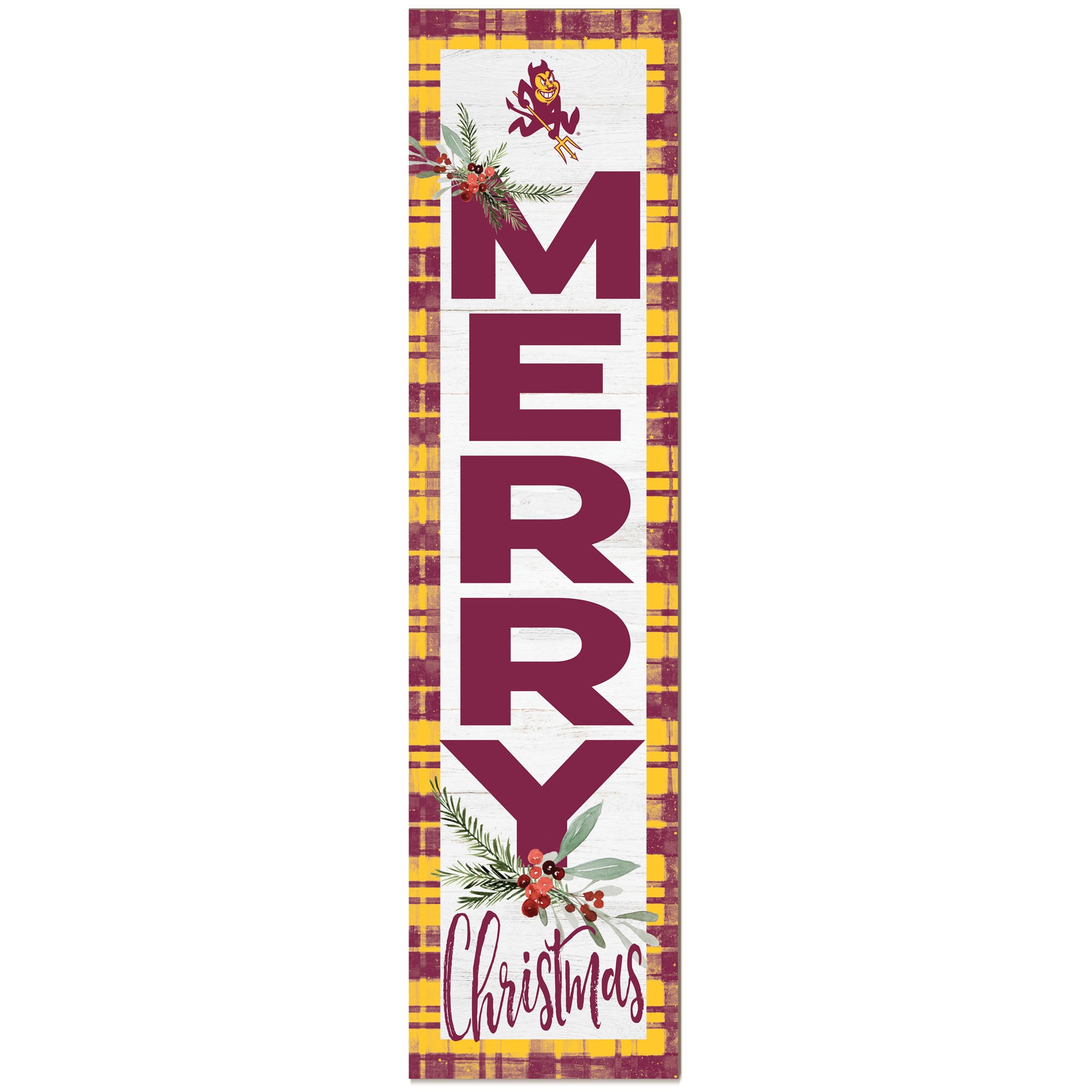 Arizona State Sun Devils 12'' x 48'' Outdoor Christmas Leaner