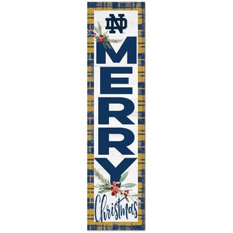 Notre Dame Fighting Irish 12'' x 48'' Outdoor Christmas Leaner