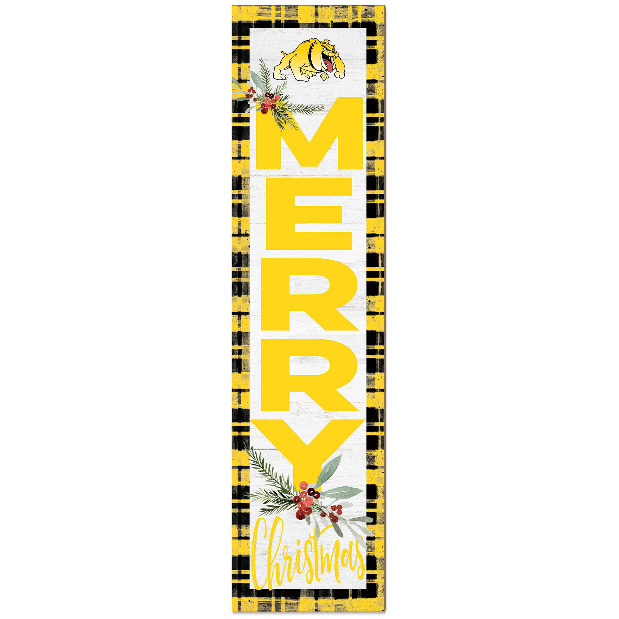 Bowie State Bulldogs 12'' x 48'' Outdoor Christmas Leaner