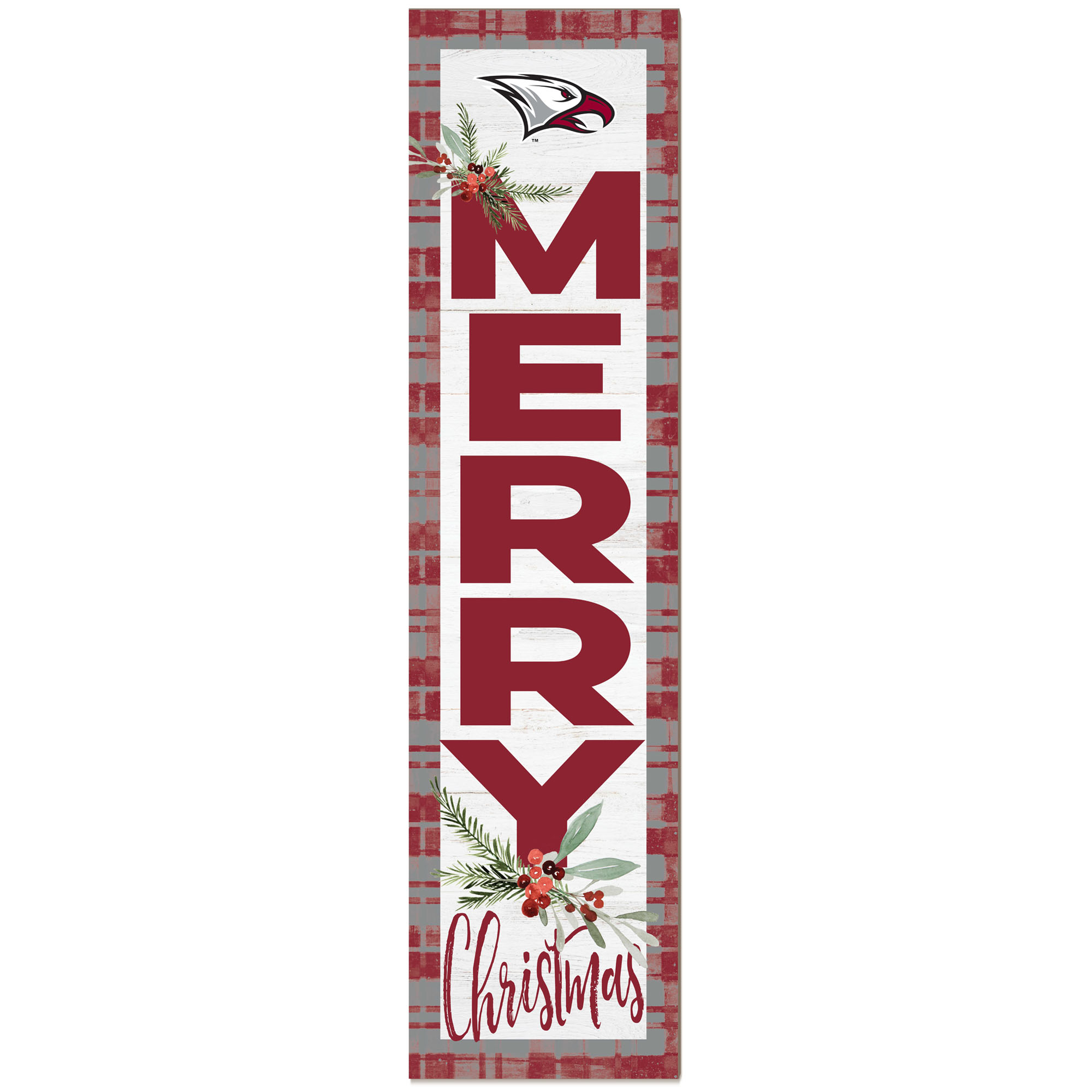 North Carolina Central Eagles 12'' x 48'' Outdoor Christmas Leaner