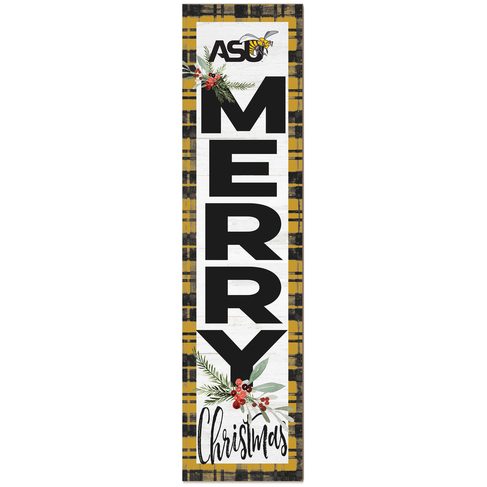 Alabama State Hornets 12'' x 48'' Outdoor Christmas Leaner