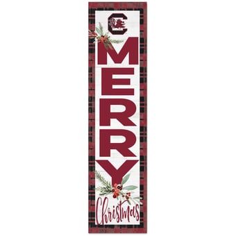 South Carolina Gamecocks 12'' x 48'' Outdoor Christmas Leaner