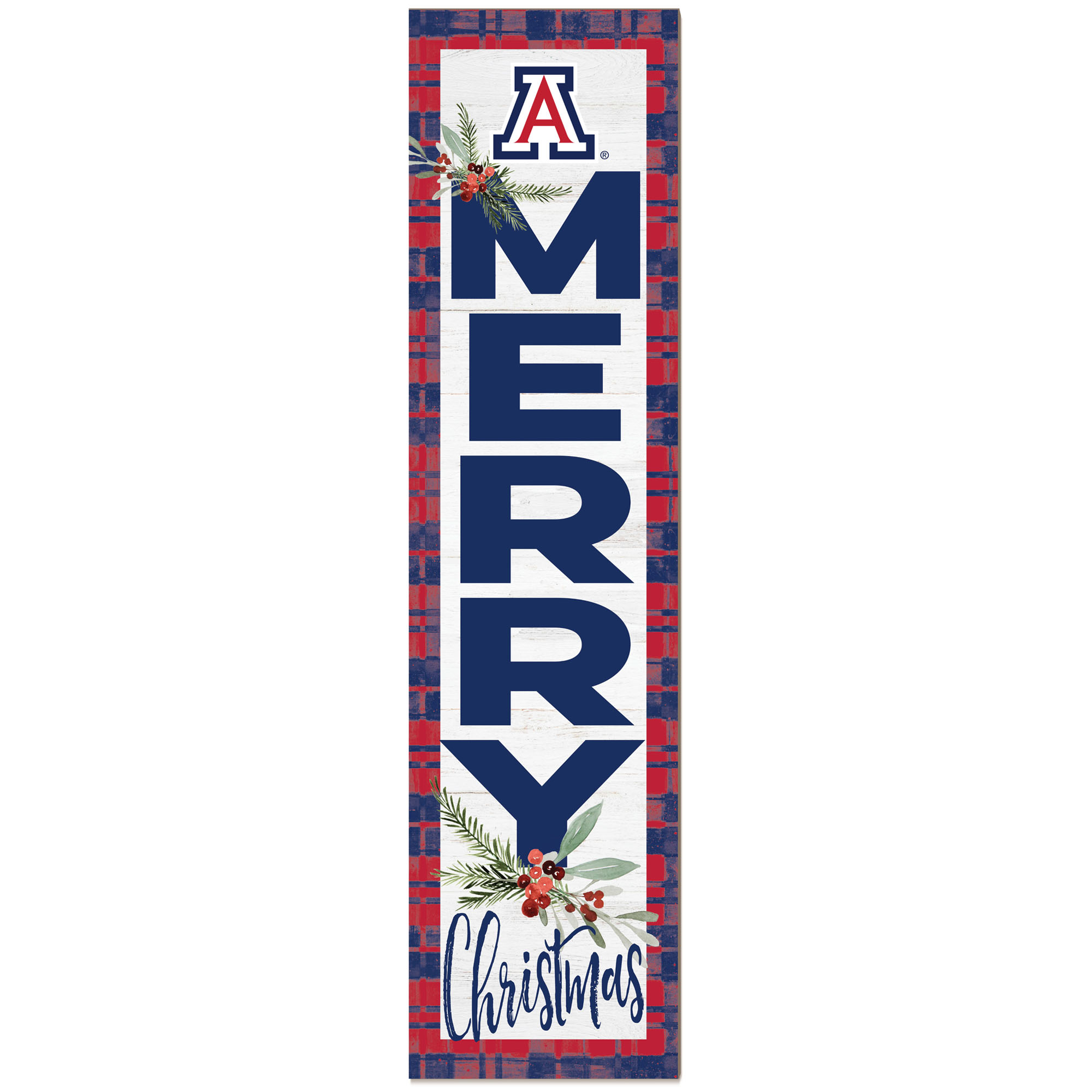 Arizona Wildcats 12'' x 48'' Outdoor Christmas Leaner