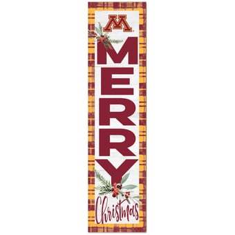 Minnesota Golden Gophers 12'' x 48'' Outdoor Christmas Leaner