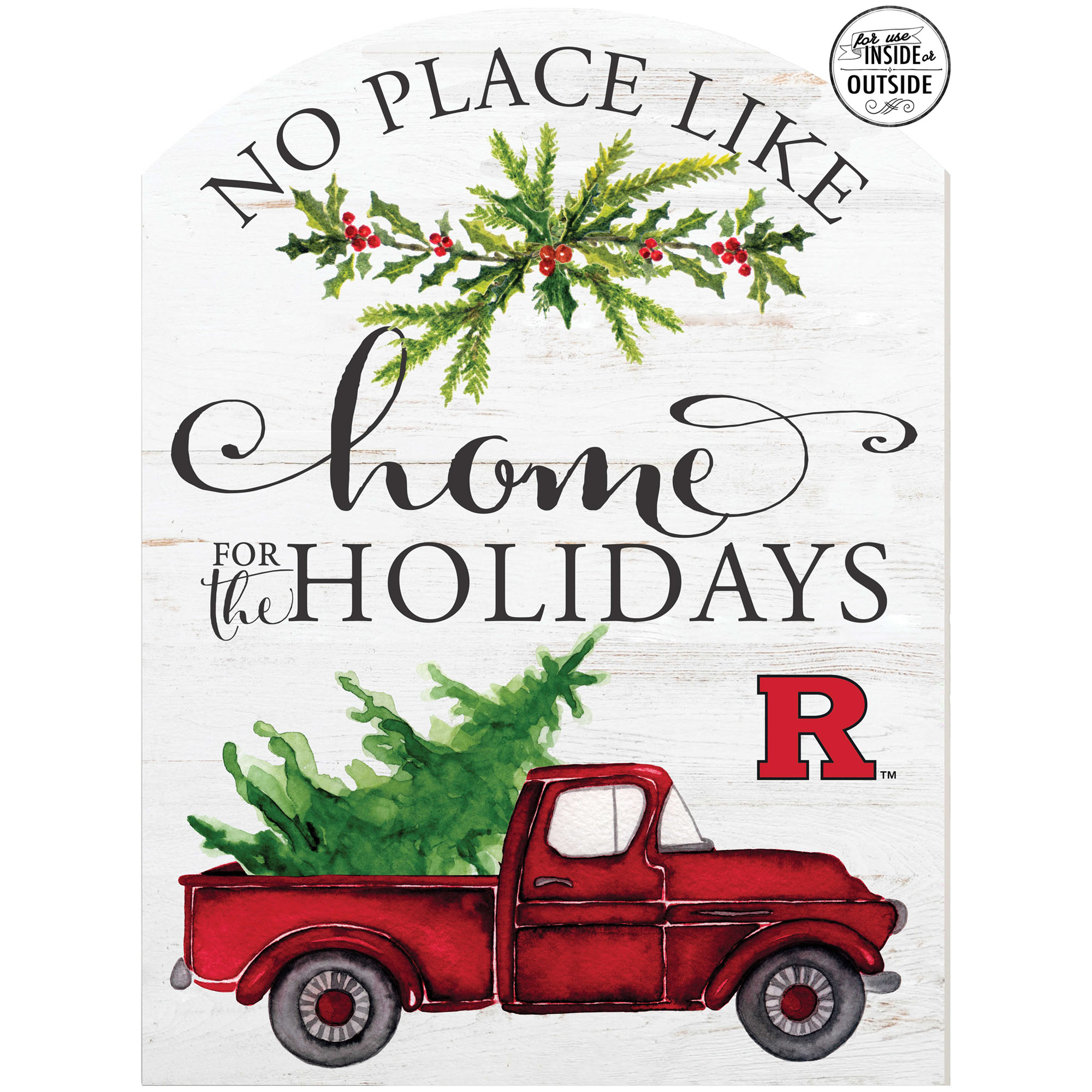 Rutgers Scarlet Knights 16'' x 22'' Holiday Marquee Sign
