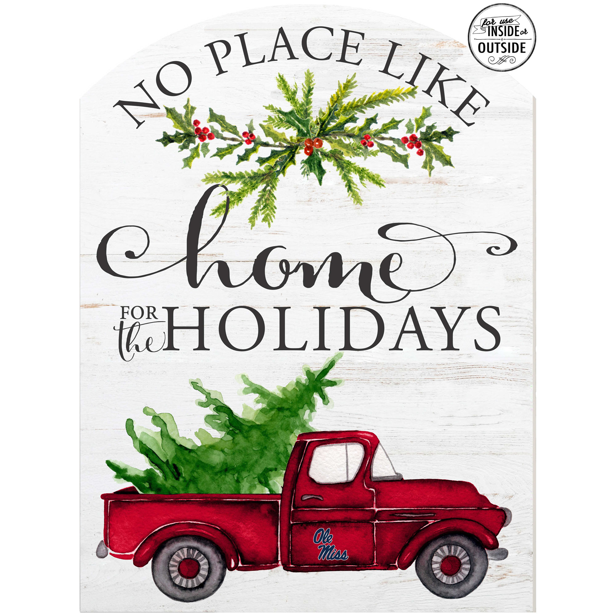 Ole Miss Rebels 16'' x 22'' Holiday Marquee Sign