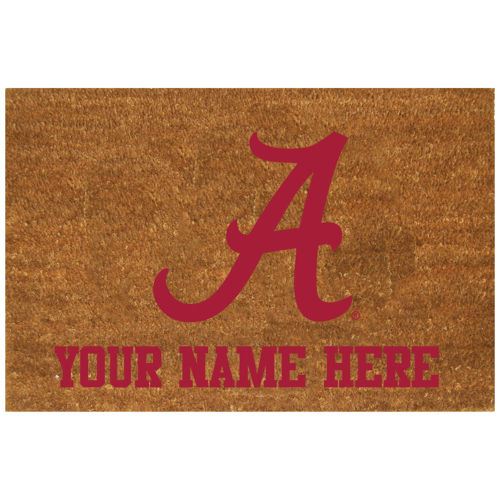 Alabama Crimson Tide 19.5'' x 29.5'' Personalized Door Mat