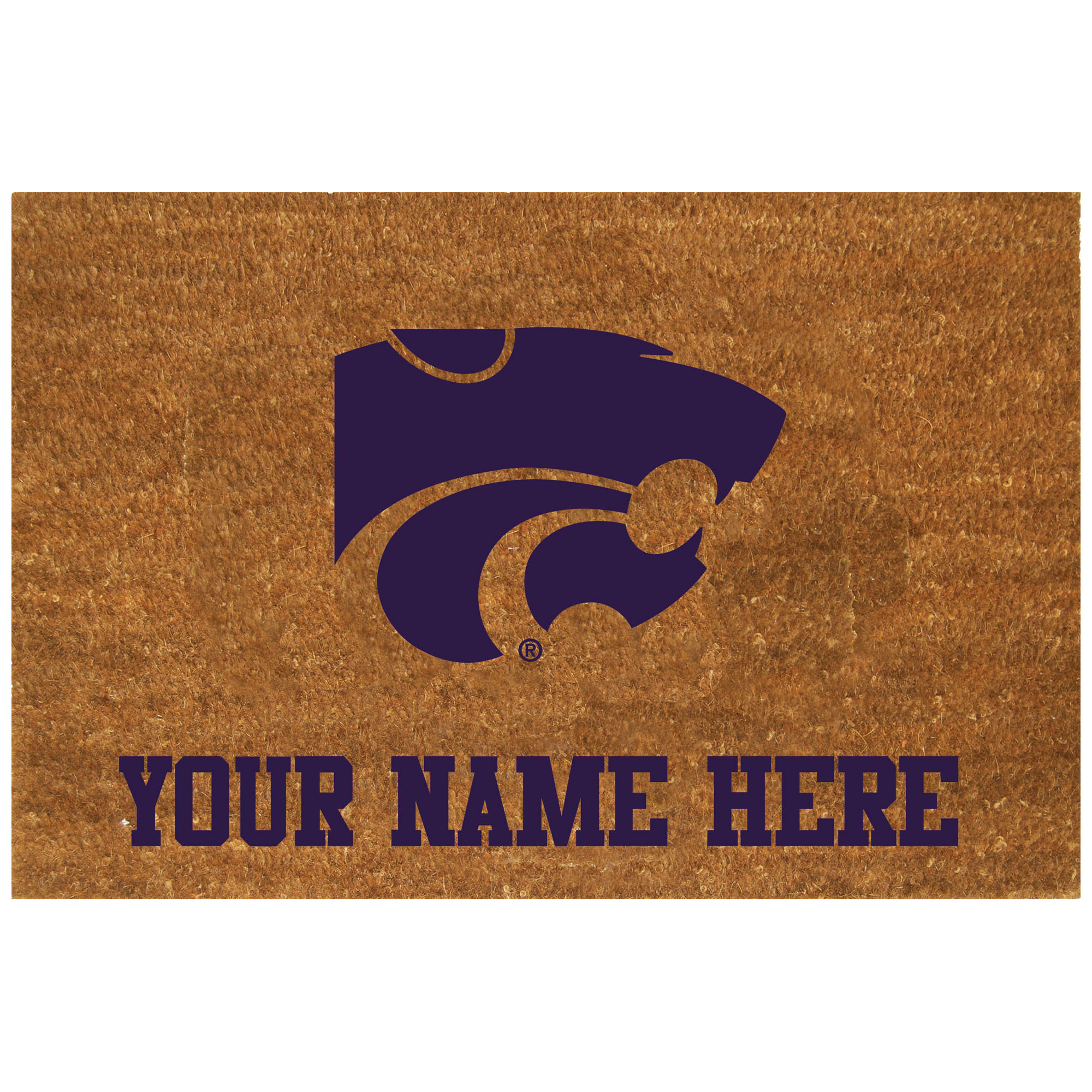 Kansas State Wildcats 19.5'' x 29.5'' Personalized Door Mat