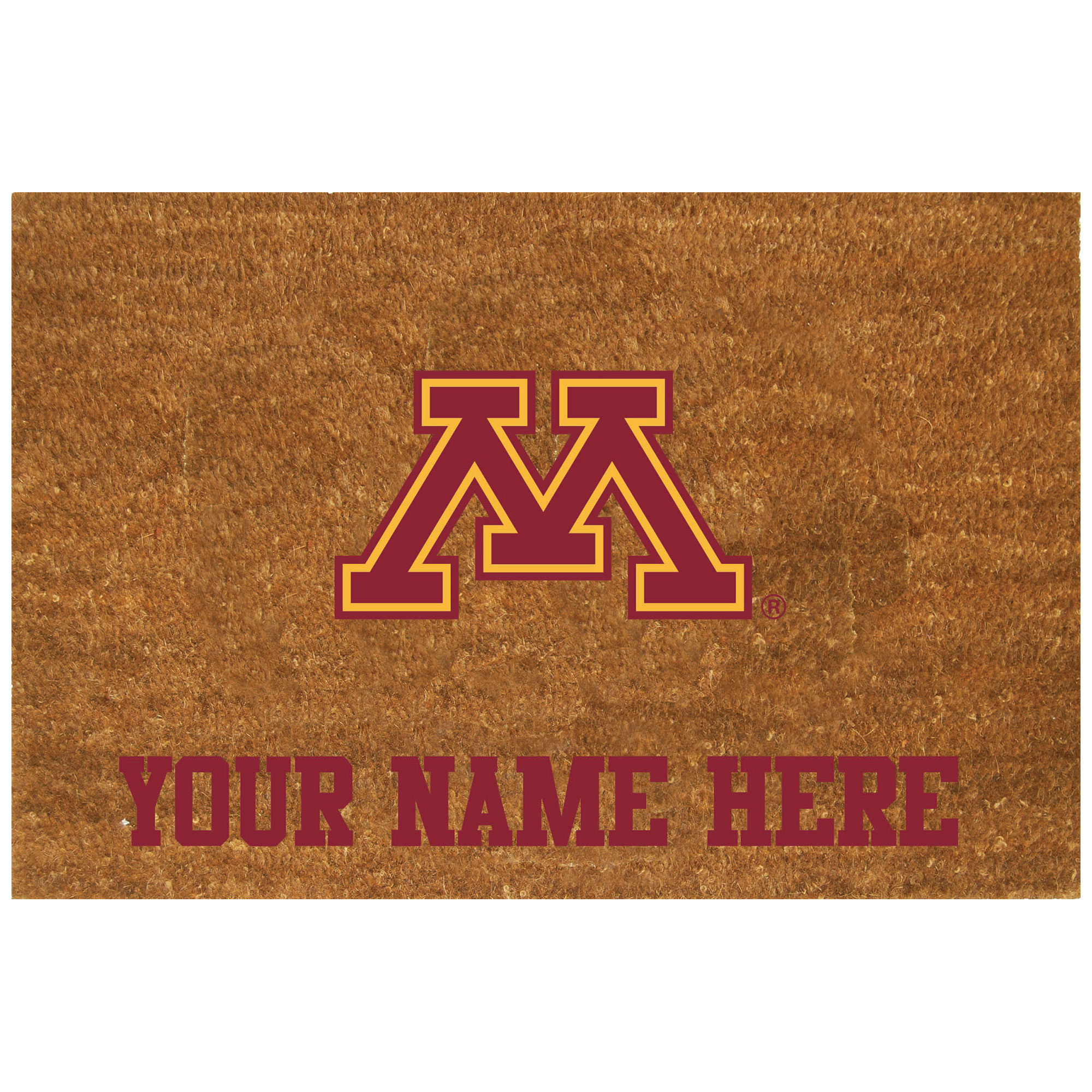 Minnesota Golden Gophers 19.5'' x 29.5'' Personalized Door Mat
