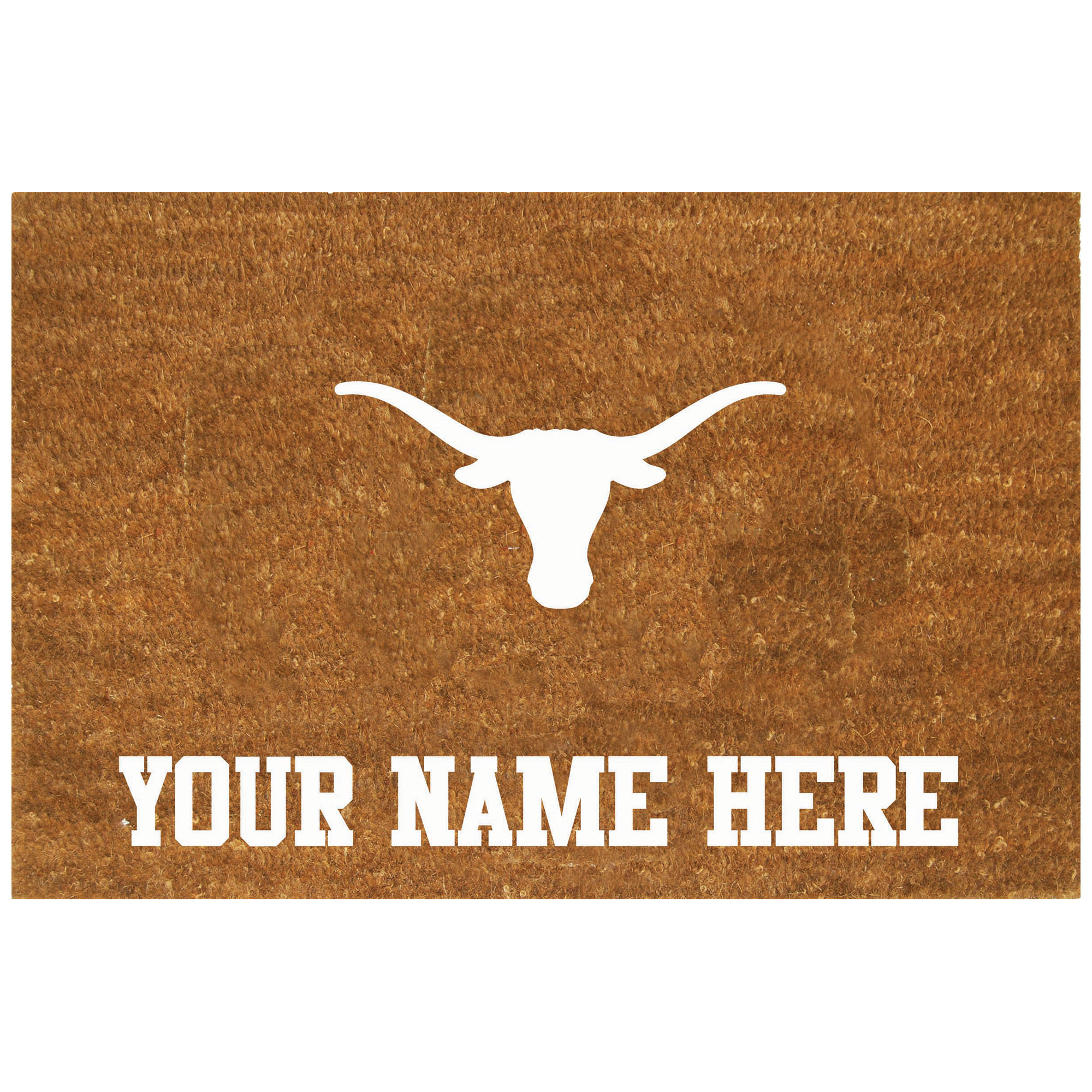 Texas Longhorns 19.5'' x 29.5'' Personalized Door Mat