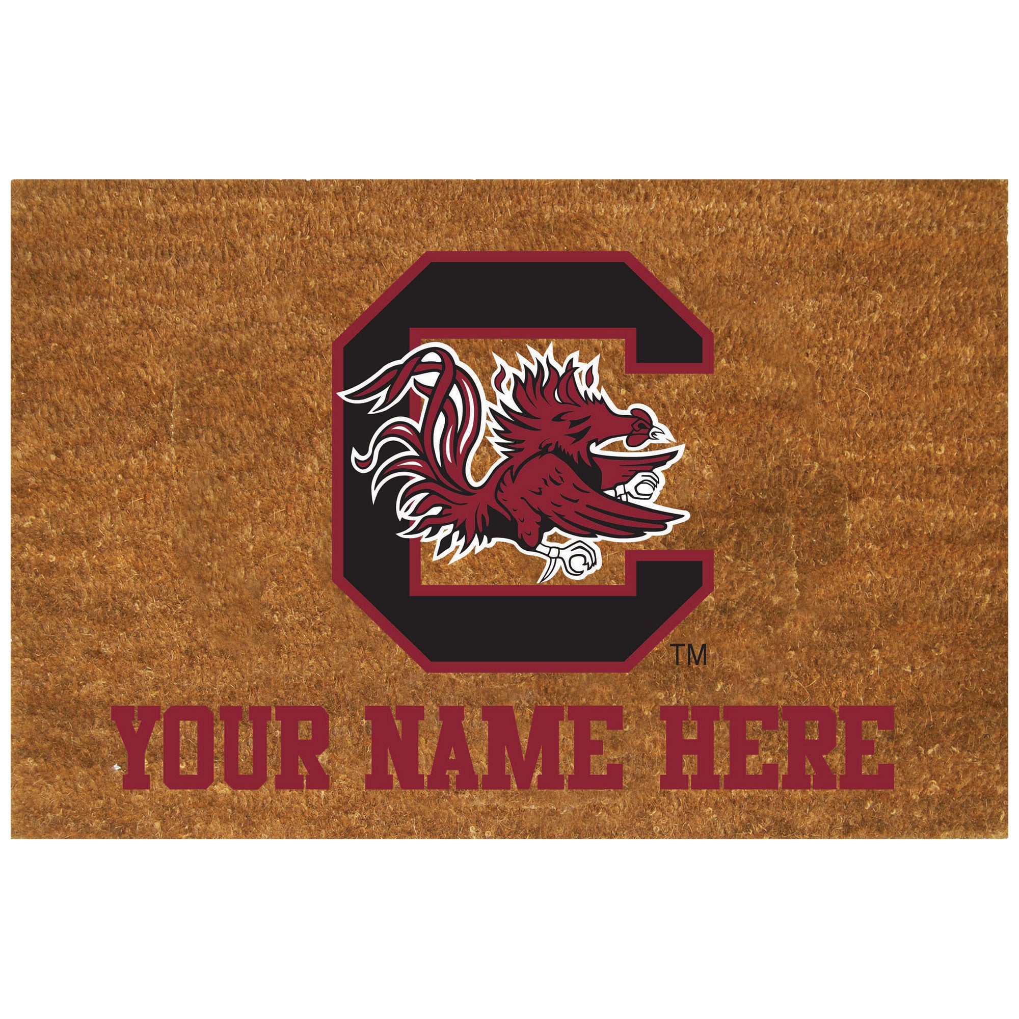 South Carolina Gamecocks 19.5'' x 29.5'' Personalized Door Mat